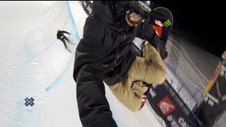 GoPro Iouri Podladtchikov Halfpipe Course Preview  2013 Winter X Games Tignes [upl. by Jadwiga820]