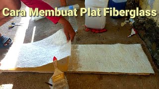 Cara membuat plat fiberglass Renovasi perahu fiber part 4 [upl. by Beach]