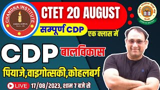 CTET CDP 2023 🔴महामैराथन CDP संपूर्ण निचोड़ कोहलवर्गपियाजेवाइगोत्सकी  CTET CDP Preparation 2023 [upl. by Scarlett]