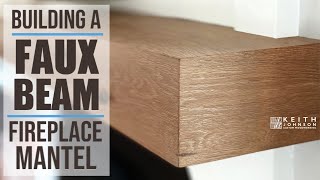 Learn how to miter fold Floating fireplace mantel [upl. by Biles]