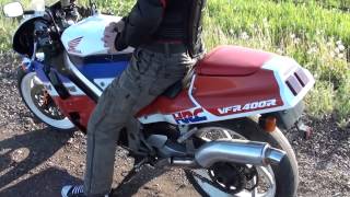 Honda VFR 400 sound [upl. by Busiek57]