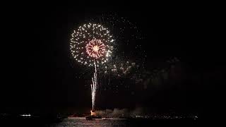 Fireworks finale over harbor in Gloucester MA [upl. by Yenar]