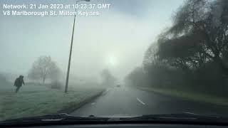 Take a Relaxing Ride Through the Morning Mist from Conniburrow to Bletchley in Milton Keynes asmr [upl. by Ecinhoj]