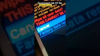 🔥 Tab a7 lite factory data reset shortsvideo shorts techzpaul trending viralvideo viralshorts [upl. by Figge]