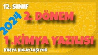 12Sınıf 2Dönem 1Kimya Yazılısı [upl. by Kcinimod]