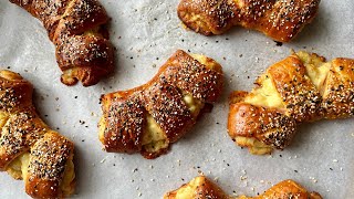 Savory Ham and Cheese Bear Claws Recipe [upl. by Naujat756]