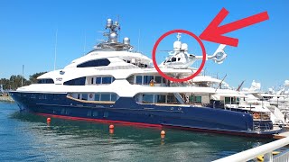 Billionaires 150000000 Mega Yacht Attessa IV Helicopter landing platform San Diego [upl. by Svoboda]