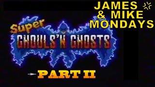 Super Ghouls n Ghosts SNES Part 2  James amp Mike Mondays [upl. by Tristis]