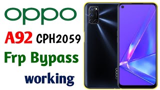 oppo a92 frp bypass 2024 [upl. by Telford]