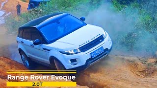 Land Rover Range Rover Evoque Conquers Muddy Slope The Ultimate Challenge [upl. by Marciano]