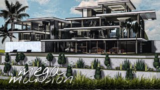 Bloxburg Mega Mansion Celebrity Luxury Modern House  Roblox Bloxburg  roblox bloxburgroleplay [upl. by Ram195]