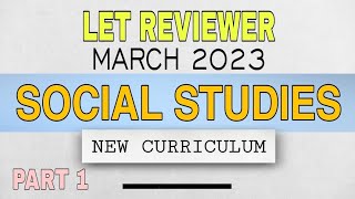 Social Studies  LET REVIEWER 2023  New Curriculum [upl. by Ennaharas]