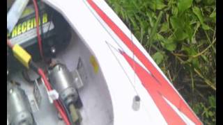 RC boat NQD 757 high wind mosquito craft with 2S RHINO LiPO bwmv [upl. by Poppy]