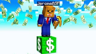 Minecraft But Im STRANDED On One Money Block [upl. by Emelda]