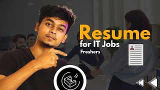 How to create PERFECT RESUME with zero skills for IT Job Application 🚀  Resume format for Freshers [upl. by Korney]