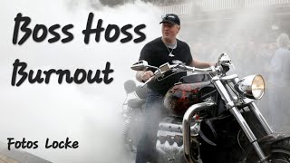 Burnouts mit BOSS HOSS Big Block V8 Sound beim Meeting in Pullman CityBurnout until the tire bursts [upl. by Kalk]