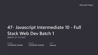 47Javascript Intermediate 10DOM MethodscreateElementcreateTextNodeappendChildIDClassStyle [upl. by Mathi923]