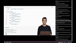 Learning python Live Harvard College Course [upl. by Erdna233]