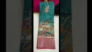 Binny silk  Kalamkari print  Banarasi border  With blouse [upl. by Penrose449]