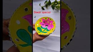 Diya decoration idea Diwali special diwali festival diy artandcraft trending craftsvilla [upl. by Doe]