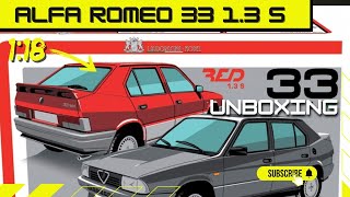 118 Alfa Romeo 33 13 S 1989 RED Unboxing [upl. by Iyre]