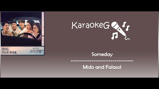 Karaoke Version Someday  Mido and Falasol OST Hospital Playlist Season 2 [upl. by Anilejna]