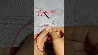 Tightening trouser waist size tutorial short [upl. by Inan]