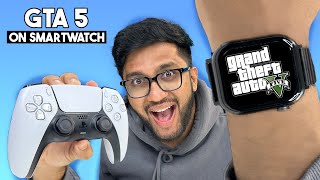 I PLAYED GTA 5 ON SMARTWATCH  FIRE BOLTT DREAM WRISTPHONE ANDROID OS [upl. by Heidi93]