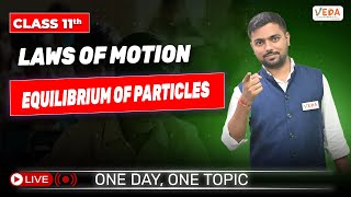 Equilibrium of Particles  Laws of Motion  Class 11  Physics  One Day One Topic [upl. by Dahcir834]