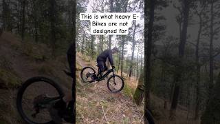 The Kind Of Riding EMTBs Are Bad At  Tough Switchback Corner  shorts mtb ebike [upl. by Lena184]