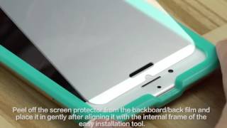 How to Install Tempered Glass Screen Protector with ESR Free Applicator for your iPhone 8 [upl. by Enorel651]