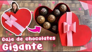 ❤️ Cómo hacer un corazón GIGANTE 💝 Caja de Chocolates SanValentin ChuladasCreativas AmoryAmistad [upl. by Acemat]