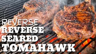 Reverse Reverse Sear Tomahawk Ribeye Steak [upl. by Jocelyn]