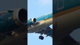 VIETNAM AIRLINES A321 landing at Singapore Changi Airport shorts vietnamairlines a321 landing [upl. by Ev11]