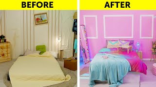 AWESOME HOME ORGANIZING AND DECORATING HACKS  DIY Ideas For Your Bedroom 🛏 [upl. by Elodia157]