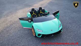 2 Seater Kids Ride on Car Lamborghini Huracan Performante 24v electric [upl. by Thibaut]