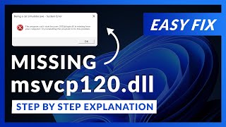 msvcp120dll Error Windows 11  2 Ways To FIX  2021 [upl. by Ahseret]