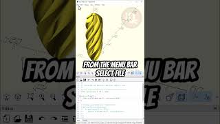 OpenScad Export as 3MF 3dprinting openscad openscadtutorial [upl. by Nessaj]