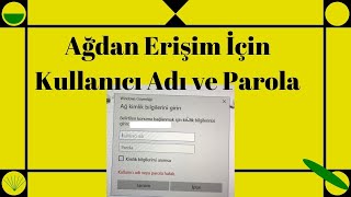 Ağdan paylaşılan dosyaya ulaşmak için kullanıcı adı ve parola isteniyor [upl. by Ettenuahs]