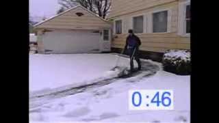 How to shovel snow quickly using a Silver Bear snow scoopwmv [upl. by Irby]