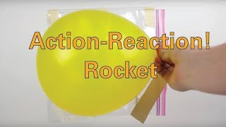 STEM Balloon Rockets Newtons Law of Motion Stemlesson Stemproject [upl. by Bromley]