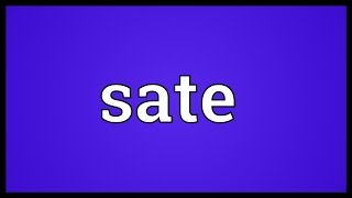 Sate Meaning [upl. by Edythe]