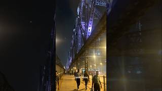 Kolkata Howrah Bridge  Night view shorts viral howrahbridge [upl. by Ogden]