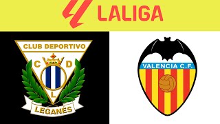 Leganes vs Valencia Grafica en vivo [upl. by Rennerb]