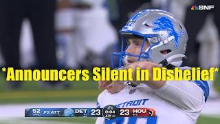 Even The Announcers Couldnt Believe the Lions Kicker 🤯 [upl. by Will]