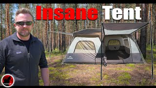 The MOST IMPRESSIVE Instant Set Up Tent I Haver EVER Seen  NatureHike Cape 8P Instant Tent [upl. by Onofredo]