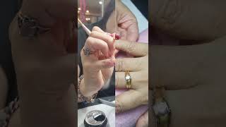 Extension gel nail certification ✌️💅🏻❤️nails nailart short shorts shortvideo [upl. by Sailesh701]