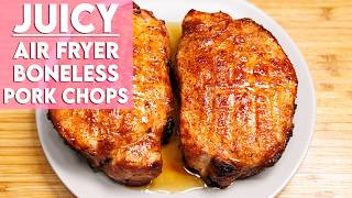 EASY Air Fryer Boneless Pork Chops Recipe [upl. by Worrad]