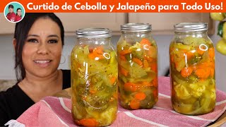 El Mejor Curtido de Cebolla con Jalapeño para tacos tortas  Todo uso te Encantara [upl. by Mascia]