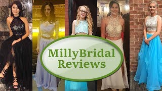 Two Piece Prom Dresses 2018 Trends  New Formal Party amp Evening Gowns Reviews  MillyBridal LOOKBOOK [upl. by Enella89]